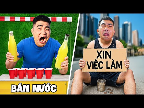 Gấu Đỏ TV - 24h Thử 100 Nghề Khác Nhau – Ai Kiếm Được Nhiều Tiền Nhất?