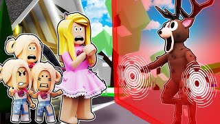 ZBANOWALIŚMY JELENIA z 99 NOCY W LESIE z NASZEGO DOMU 😱(Roblox Brookhaven)