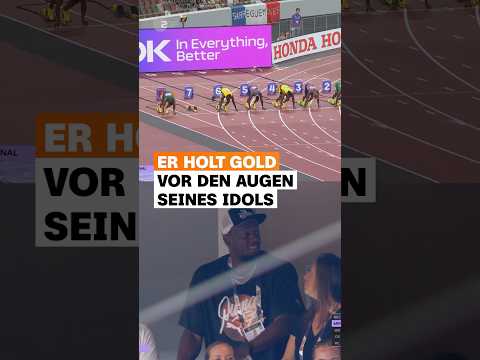 Er tritt in Usain Bolts Fußstapfen 👏 | sportstudio | #shorts