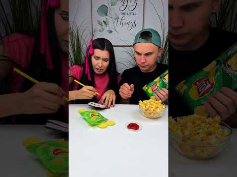 Boy thought it was chips, girl mad — it’s her eraser 😡🍟