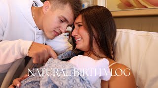 OUR NATURAL BIRTH VLOG! *raw and real* The Official Stewart Family Labor and Delivery Baby #3