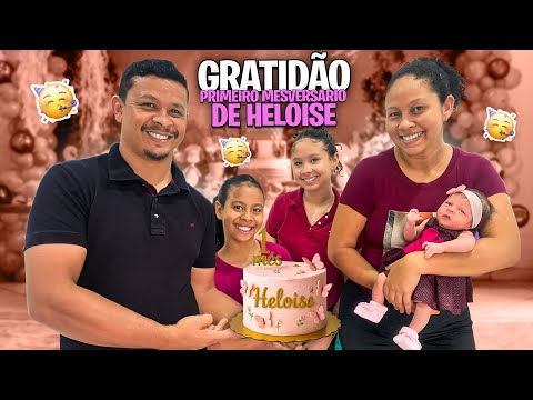 VLOG🎉CHEGOU ESSE DIA ESPECIAL🥳COMEMORANDO O PRIMEIRO MÊSVERSARIO DE HELOISE💖