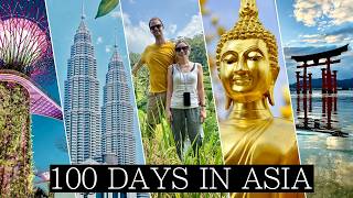 NEW! Singapore to Tokyo in 100 Days: EPIC Travel Vlog | Malaysia, Indonesia, Thailand, Japan