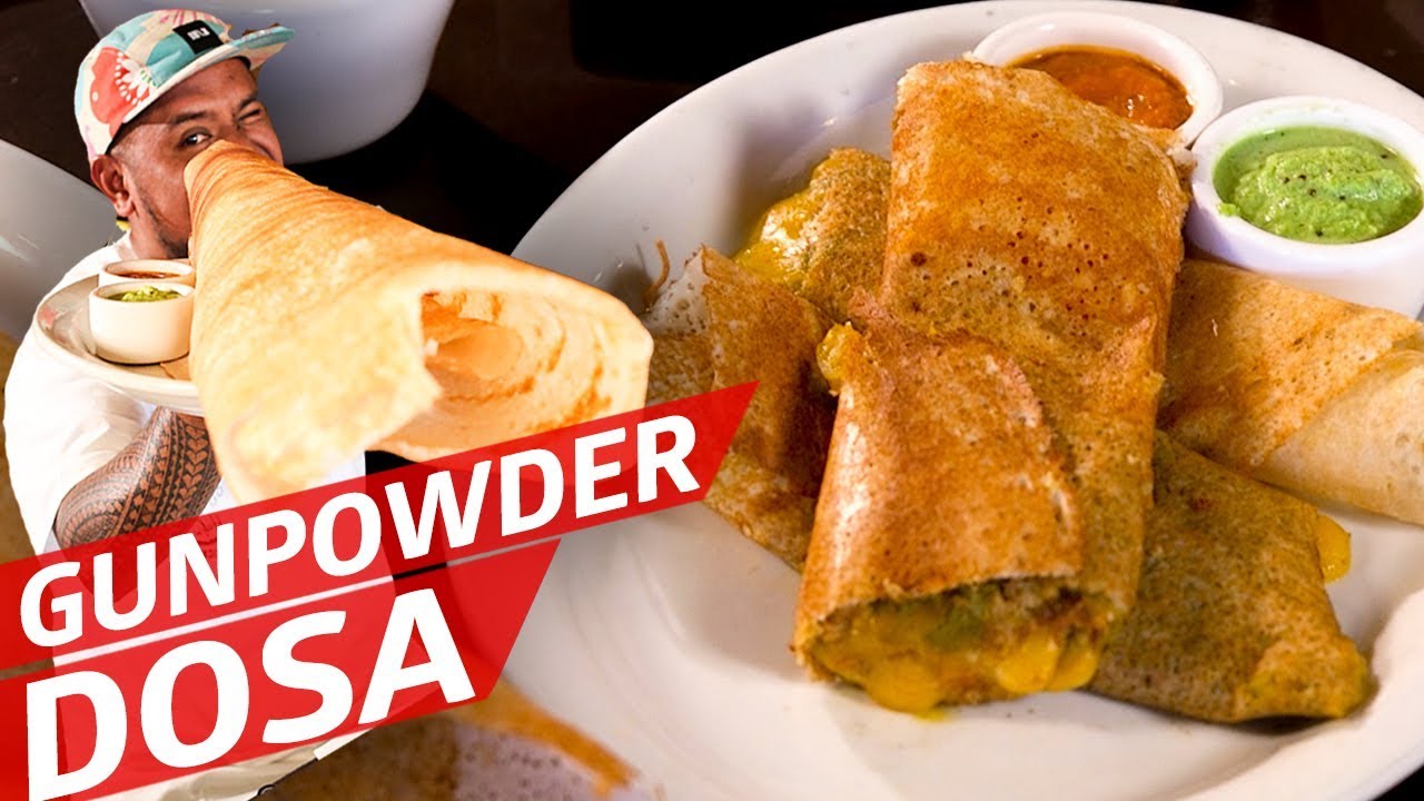 Rolling Gunpowder Dosa at Santa Fe's Only South Indian Restaurant Cooking in America