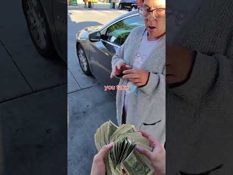 BUYING AN IPHONE 16 IN $1 BILLS ONLY She liked it I think #shorts