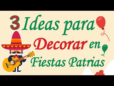 Decoraciones Fiestas Patrias Mexicanas // ADORNOS tricolor para  FIESTAS PATRIAS