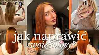 jak ODRATOWAŁAM swoje WŁOSY po doczepach i rozjaśnianiu?