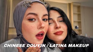 CHINESE DOUYIN MAKEUP 🇨🇳VS LATINA MAKEUP🇲🇽.