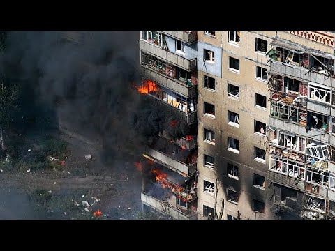 YouTube video thumbnail: Russia Continues Aerial Assault on Ukraine, Targeting Positions in Sumy and Donbas