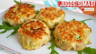 HAMBURGUESAS DE BACALAO ¡Jugosísimas! (SIN GLUTEN)