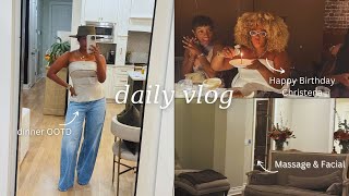 VLOG || trying a new workout class, upgrading the office, packing PR boxes, B'day Dinner Vibes!