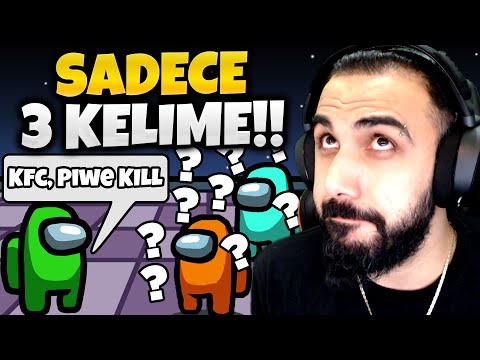 AMONG US AMA SADECE 3 KELİME HAKKIMIZ VAR!! 🤣🤣TROLL OYUN MODU!! | Barış Can
