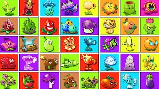 Random 40 Colorful Plants Vs All ZOmbies - Who Will WIn? - Pvz 2 Plant vs Plant