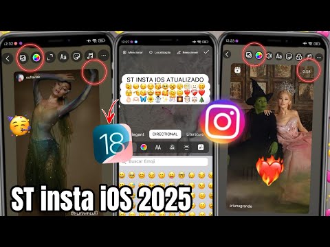 ST INSTA iOS ATUALIZADO 2025 🥳 INSTAGRAM ESTILO IPHONE | FONTES iOS + EMOJIS iOS + REPOST COM BORDAS