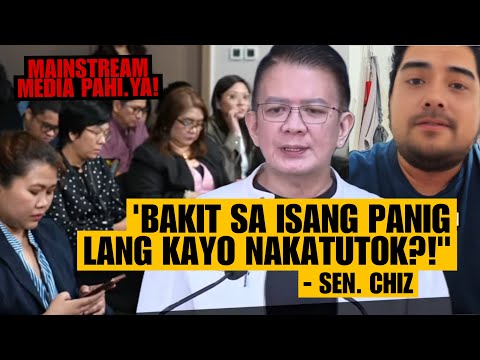 "OBVIOUS NAMAN NA ANTI-VP SARA KAYO EH!" | MAlNSTREAM MEDlA NAREALTALK NI SEN.CHIZ! ANO KAYO NGAYON?