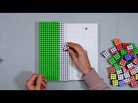 Recreating Vertical Stripe Country Flags Using Rubik’s Cubes 🔥