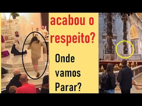 Homem tenta agred1r Padre na missa, Pr0fanaçã0 na Basílica de São Pedro, onde vamos parar?