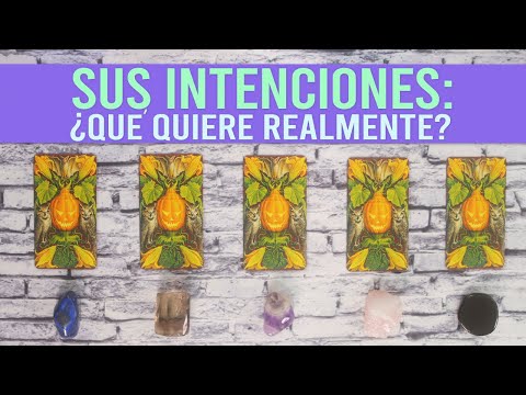 ¿QUÉ QUIERE REALMENTE?, ¿Cuáles son sus intenciones? || TAROT AMOR