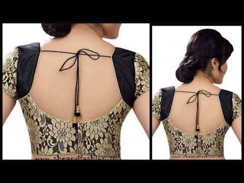 Designer Netted Lining Blouse With Back Opening -Tamil