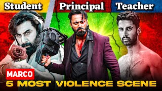 Marco Top 5 Violent Scenes Review 🔥| Marco Movie | Unni Mukundan | Shareef Muhammed | Box Office