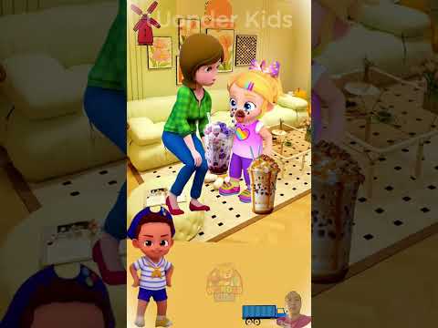 Mom’s Bubble Tea Surprise! 🧋 Big Sister’s Funny Reaction | Heartwarming Kids Animation #animation