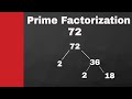 Prime Factorization of 72