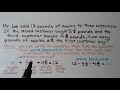 Word Problems with Fractions and Multiples