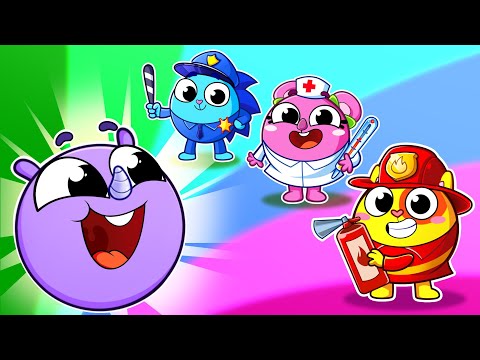Learn Colors with Occupations Song 🌈 | Kids Songs And Nursery Rhymes by Baby Zoo Story