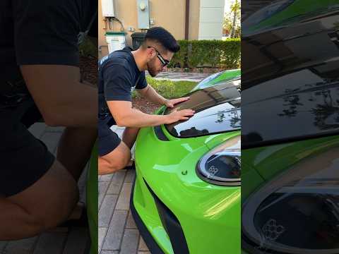 Sessão de quiropraxia com a Porsche 🐸 #caioaraujo #porsche