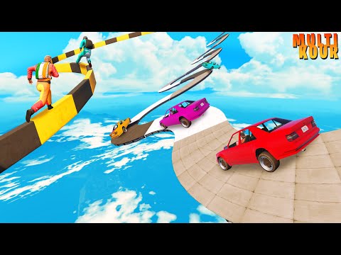 GTA 5 (हिंदी): Parkour In Multiple Cars Race To Aaj Ho Jaye | Funny Moment GTA