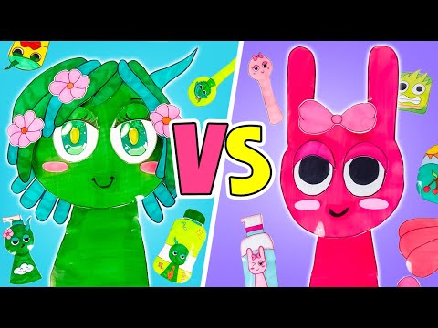¡Desafío de transformación! 💄🔥 ¡Cambio de imagen de bricolaje para Pinky y Veneria!