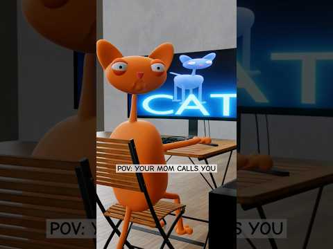 POV: YOUR MOM CALLS YOU (Animation Meme) @Fayandmimi #funny #cats #animation #meme #relatable