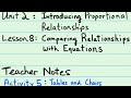 Proportional Relationships and Arrangements