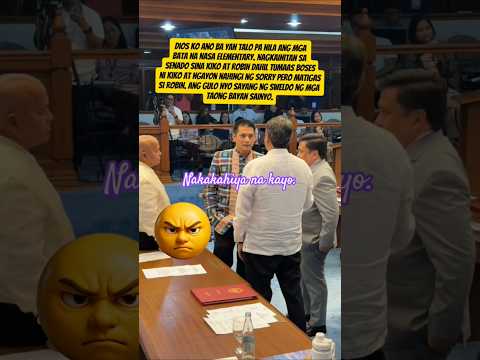 Sigawan between Robin & kiko. #subscribers #ccto #youtubeshorts #senatehearing #robinpadilla #fyp