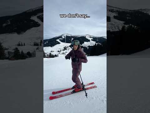 ⛷️💨 That’s how real skiers call it! #ski #skiing #winter #snow #alps #austria #mountains
