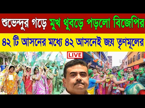 জোর ধাক্কা! শুভেন্দুর গড়েই মুখ থুবড়ে পড়ল বিজেপি! জয়জয়কার তৃণমূলের ! bidhansabha election 2025