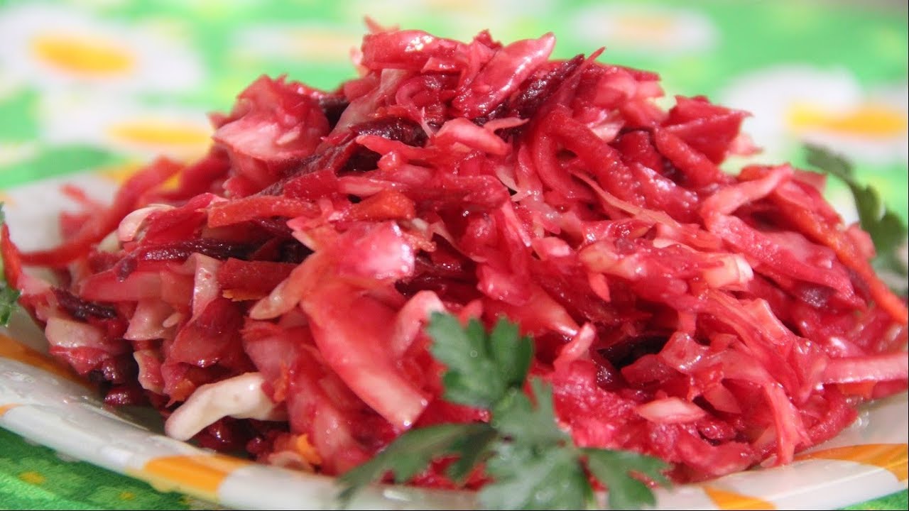 Самый вкусный витаминный салат - маринованная капуста