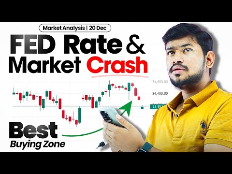 FED Rate and market Crash - NIFTY at Best Buying Zone || Intraday Trading Market Analysis || 20 Dec