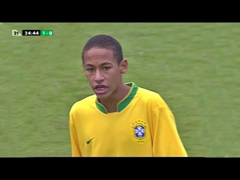 Neymar com 15 anos de idade ja era um Gênio