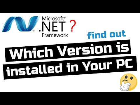 check version of.net framework