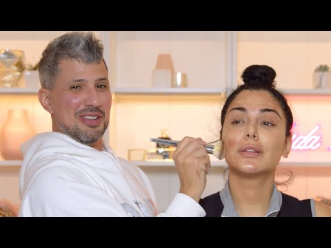 My husband turns me into a... | زوجي يطبّق مكياجي