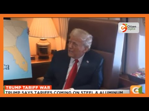 President Trump says he will announce a 25% import tax on all steel and aluminium entering the US