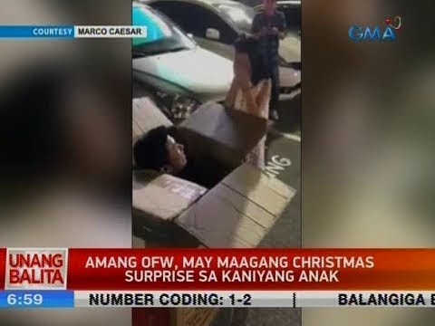 Amang OFW, may maagang Christmas surprise sa kaniyang anak