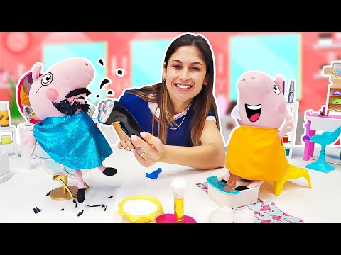 Ayşe ile Domuz Ailesi'nin Spa Keyfi: pedikür ve tıraş! 🐷💅✂️ Çocuk oyunları.