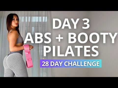 Best At Home Abs and Booty Workout With Just A Resistance Band | Day 3 Mind Body Challenge