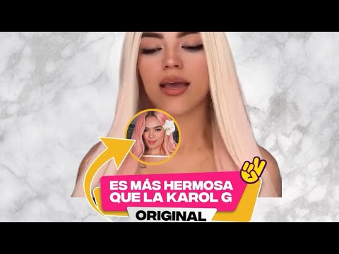 Karol G lo afirma que la doble es mas hermosa que ella 🫣🔥👸🏼