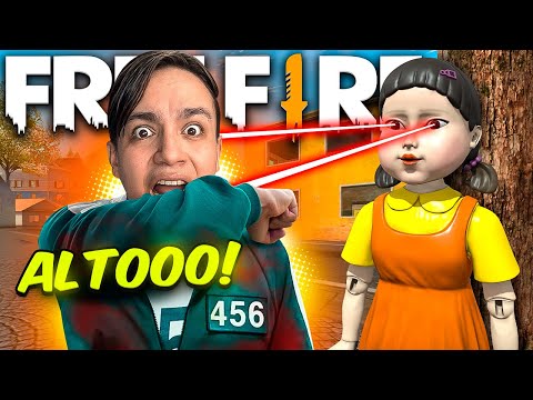 JUEGO DEL CALAMAR PERO EN FREE FIRE😱SI PIERDO ME ELIMINAN💀!