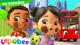 Ruedas del autobús con amigos 🚌 Caricaturas - Canciones Infantiles 🎵 | Lellobee