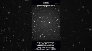 Artemis 2’s Orion capsule re-entered Earth's atmosphere (Captured through Telescope)