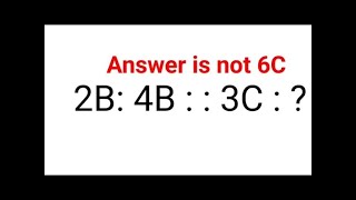 Answer is not 6C. 99% failed!Can you? #puzzles  #mathspuzzles  #find #genius